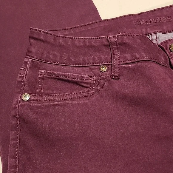 Wine Colored Maurices Skinny Jeans - Picture 5 of 9